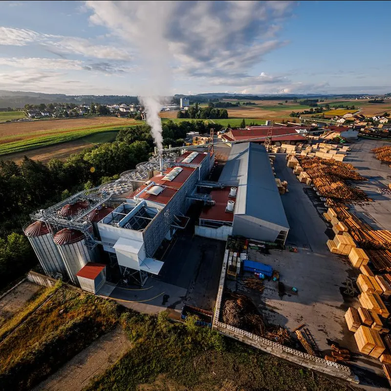 Centrale de biomasse sèche Enerbois à Ruyeres